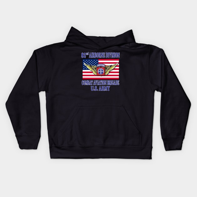 82nd Airborne Combat Aviation Brigade Kids Hoodie by Relaxed Lifestyle Products